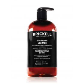 Brickell Men's Daily Strengthening Shampoo with Pump