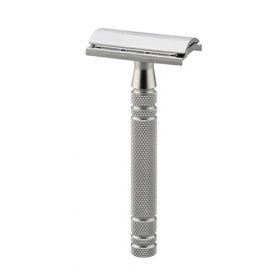 Feather AS-D2 Safety Razor - Closed Comb - Stainless Steel - Matte Chrome